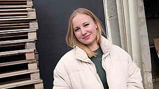 GERMAN SCOUT - German PAWG Student Marie Hardon Squirt while Rough Casting Fuck