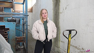 GERMAN SCOUT - German PAWG Student Marie Hardon Squirt while Rough Casting Fuck