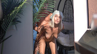 This teen girl is moaning from orgasm