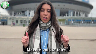 I get fucked in the stadium toilets during a football match