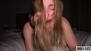 HE MADE HER BRAIN MELT - College Teen Has Eye Rolling Orgasm