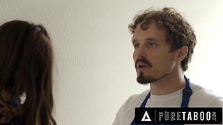 PURE TABOO House Cleaner Alison Rey Flirts With Rich Customer Will Pounder In Front Of Her Husband