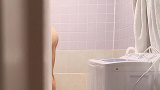 Step Mom caught Step Son jerking off and helps to cum quick on her pussy while her Husband is home