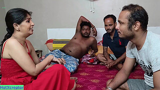 Three friends fuck one Beautiful Girl! Who will fuck first!