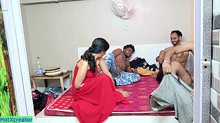 Three friends fuck one Beautiful Girl! Who will fuck first!