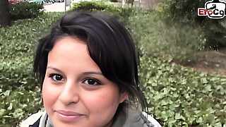 German virgin persuaded to have sex at first casting