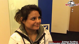 German virgin persuaded to have sex at first casting