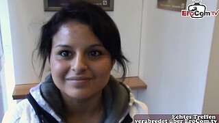 German virgin persuaded to have sex at first casting