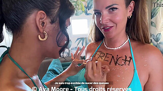 BUKKAKE JUICE OLYMPICS: French Slut vs Thaï Slut! Who will empty the most strangers on the beach to win the gold medal?