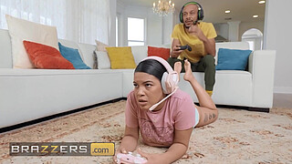 BRAZZERS - Busty MILF Rachael Cavalli Loves Riding Her Stepdaughter Maya Farrell's Boyfriend's Dick