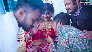 GangBang Suhagarat - Besi Indian Wife Very 1st Suhagarat with Four Husband ( Full Movie )