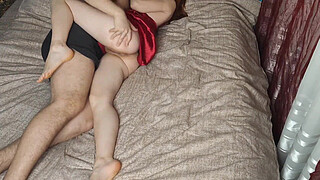 Pranks a girl while her parents are home and she moans to be noticed, dangerous jacking off - RedHot Fox