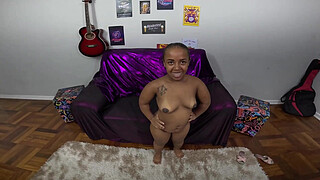 Putting a toy in the little dwarf's ass to open it and put my dick inside to fill it with cum