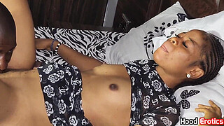 Lovely African teens enjoying some good BBCs at home.