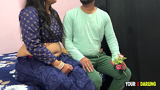 Valentine Day Stepmom Purpose her stepson and fucking with him without condom