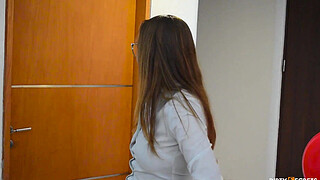 MY STEPMOM GETS MAD AT ME BECAUSE SHE CAUGHT ME MASTURBATING