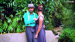 Desi Indian Real Chudai on open road and jungle outdoor hardcore ( Hindi Audio )