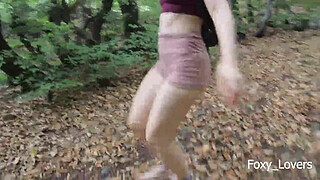 Petite Teen get Horny in Public Park - Fucked in Woods - Outdoor Amateur