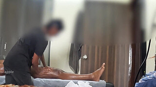 Hidden cam caught happy ending massage