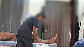 Hidden cam caught happy ending massage