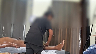 Hidden cam caught happy ending massage