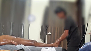 Hidden cam caught happy ending massage