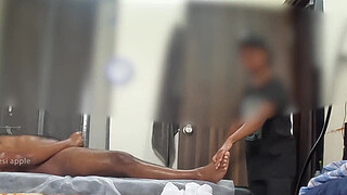 Hidden cam caught happy ending massage