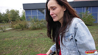 GERMAN SCOUT - Skinny Austrian Mature Mia Moon talk to First Casting Fuck