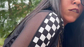 real sex on the road, I DON'T WANT, stick your dick in me right here and fuck me in this street, hot busty big ass girl just asks for a dick