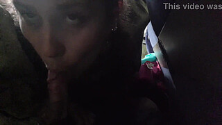 Exhibitionist seduces Milf to Suck & Jerk his Dick in Bus