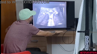 Cuckold takes wife to clandestine gynecologist for ultrasound!