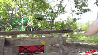 GERMAN SCOUT - Curvy Big natural Tits Teen Wendy Marvell at Public Pickup Casting Fuck