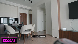 S3E1: Step son Backs to Home and Meets with new Step mom, later at midnight fucks her in share bed