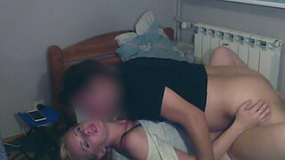 Stepdad visited stepdaughter room and he shows her how much he loves her