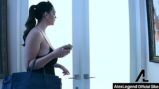 She's The Roommie's Date! Alex Legend Cums On Alison Tyler's Tits!