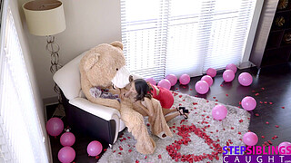 Petite Stepsis Jasmine Grey gets a Surprise Giant Teddy Bear Dicking Down thats Orgasmic -S9:E7