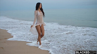 BLACKED Temptress Lia Has BBC Threesome With Coworkers