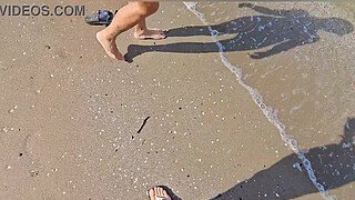 fucked by a huge cock on an Italian nude beach. Part 2.