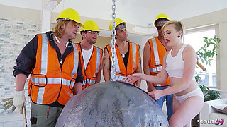 Wrecking Ball Parody Group Sex with Skinny Teen Miley May and older Guys