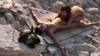 Beach Voyeur. Your girl desperately wants to suck and ride while on the beach. Would you deny?