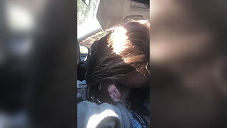 Lesbian bestfriend gives me road head til drinks it