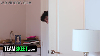 Teen StepSisters Maya Farrell and Ameena Green Share My Cock - StepSiblings