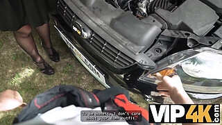 VIP4K. Hot mature brunette Texas Patti knows how to turn on men in public