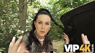 VIP4K. Hot mature brunette Texas Patti knows how to turn on men in public