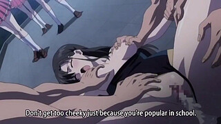 Hentai blonde president gets gangbanged