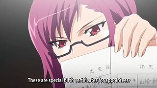 Hentai blonde president gets gangbanged