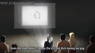 Hentai blonde president gets gangbanged