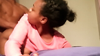 Ebony goddess spanked and fucked hard for not answering her phone