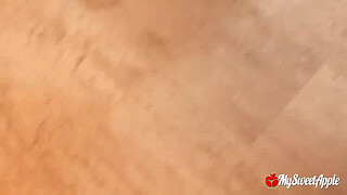 Public Balcony Sex with a Massive Facial after the beach