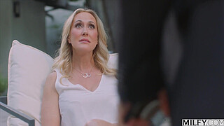 MILFY Hotwife Brandi Seduces Hubby's 2 Young Eager Interns